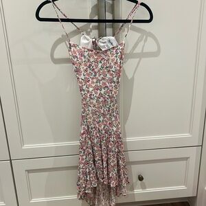 Floral Open Back Dress